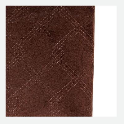 China Factory Cheap Price Waterproof Embossed Polyester Suede Fabric Automotive Upholstery Fabric With Foam For Car Seat for sale