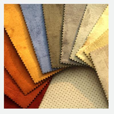 China Manufacturer Supply Various Patterns Waterproof Suede Fabric With Foam For Car Seat / Bus Seat for sale