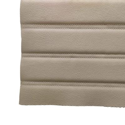 China Waterproof Hot Sale Embroidery PU PVC Synthetic Leather With Foam For Car Seat Furniture /Upholstery for sale