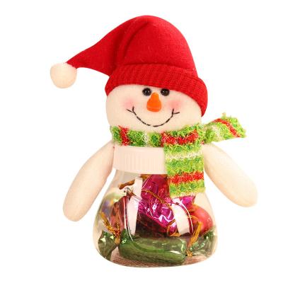 China Merry Christmas Decoration Hotel Supermarket Using Christmas Decorations Ornament Snowman/Elf Santa Candy Bottle Pendant for sale