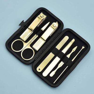 China Professional Lemon Yellow Beauty Care Makeup Tools Manicure Set Nail Clippers Set Pedicure Kit Stainless Steel with Luxurious Travel Case for Women Men for sale