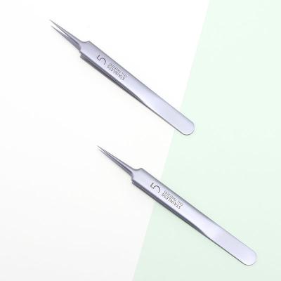 China Beauty care makeup tools surgical tweezers for ingrown hair - precision needle pointy nose pointed tweezers for splinters, ticks and glass removal for sale