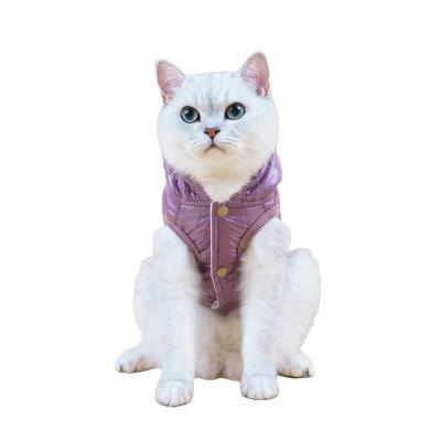 China Sustainable Pet Cotton Clothes Autumn Winter Pet Clothes Thick Coat Dog Hoodies Cotton Clothes for sale