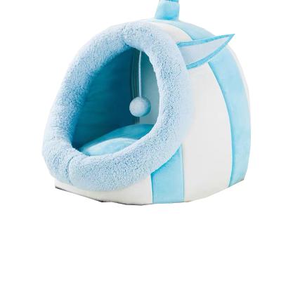 China Breathable Comfortable Pet House Pet Indoor Felt Bed With Warm Space Cat Bed House Luxury Pet House for sale