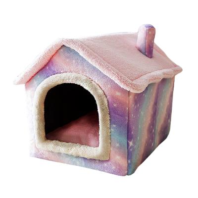 China New Arrival Breathable Custom Cat Bed House Warm With Ball Toys Pet Bed Use Cats And Dogs Pet Supplies for sale