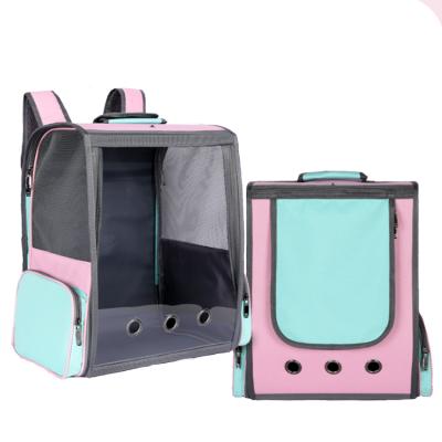 China Comfortable Breathable Pet Travel Backpack Carrying Case Cat Bag Cat Going Out Space Breathable Pet Bag Large for sale