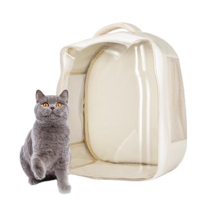 China Space Pet Backpack Breathable Transparent Extinguishing Portable Shoulder Cat Backpack for sale