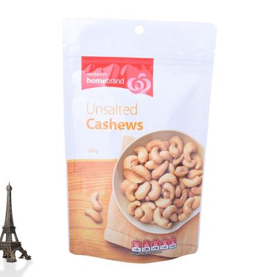 China Recyclable Customized Logo Stand Up Pouch Resealable For Nut Bag Food Packaging bag for sale