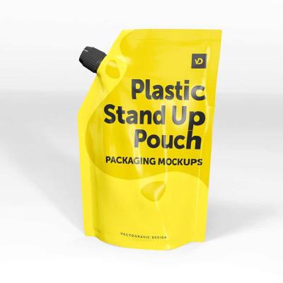 China Recyclable pouch for milk or jelly packaging spout pouch bags spout pouch for beverage food pouch with spout for sale