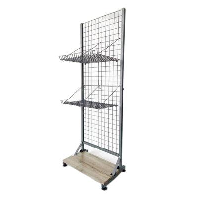 China Metallic Chinese Supplier Nail Polish Metal Wire Shelf Cosmetic Display Racks for sale