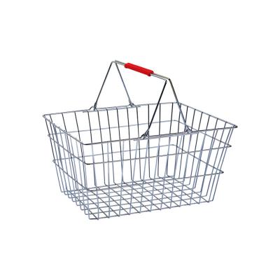 China Metal Made in China Metal Hand Basket Metal Wire Shopping Basket Plastic Coated Wire Basket for sale