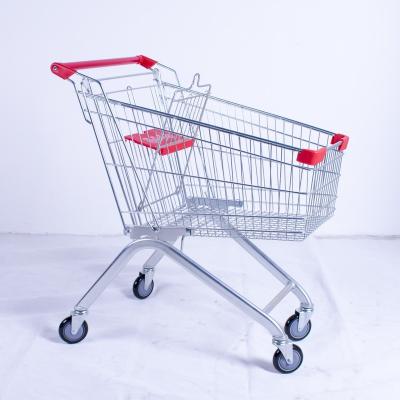 China Durable New Style 180L Capacity Personal Supermarket Shopping Cart Trolley for sale