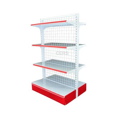 China Double-Sided Supermarket Shelving Gondola Supermarket Rack Fashionable Shelf for sale