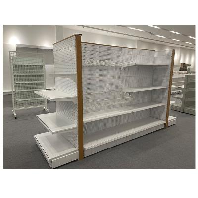 China Environmental protection double-sided display rack supermarket shopping display supermarket shelf display rack for sale