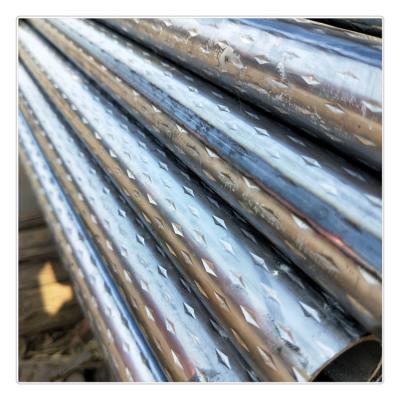 China Structure pipe offer diamond pattern pipe, bus railing pattern non-slip pipe, welded pattern steel pipe for sale