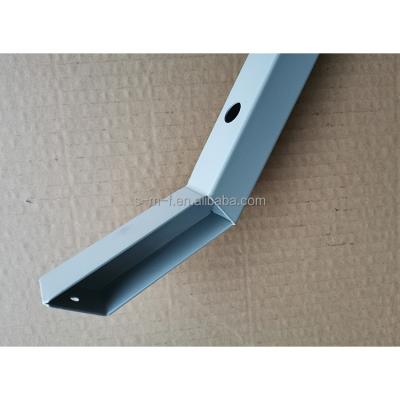 China Auto Aluminum Tube Sheet Metal Silver Powder Coating Fabrication Welding Part for sale