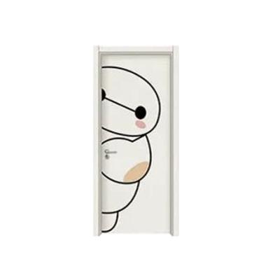 China Factory Direct Selling Fashion Eco-friendly Single Door Waterproof Melamine Wooden Interior Doors for sale