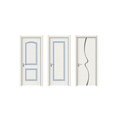 China Black White Modern Minimalist Eco-Friendly Compound Door Waterproof Solid Wood Bedroom Interior Door for sale