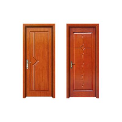 China Waterproof Simple Design Paint Baking Composite Door Paint Solid Wood Flush Wood Door for sale