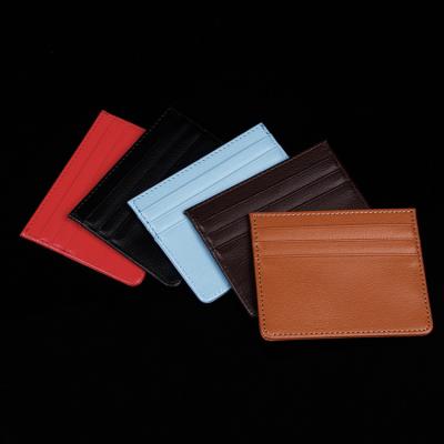 China Eco-Friendly Promotional Luxury Men's Bank Wallet Hotel Gift Card Holder Leather Card Holder Wallet for sale