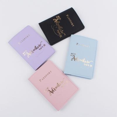 China 2022 New Fashion Wholesale Adventure Life Custom Leather Travel Passport Holder Cover for sale