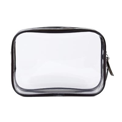 China Wholesale New Large Capacity Cosmetic Transparent Waterproof Zipper Bag Travel PVC Fashion Bag Cosmetic Bag for sale