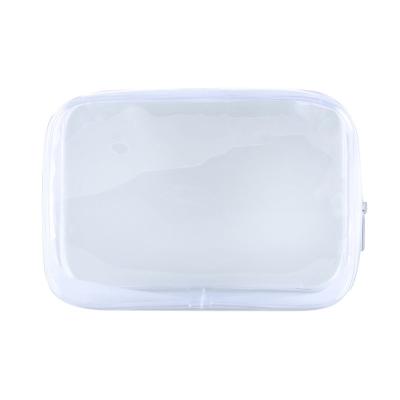 China Wholesale Fashion Travel Washing Waterproof Cosmetic Bag Gift Clear PVC Zipper Bag Portable Storage Bag for sale