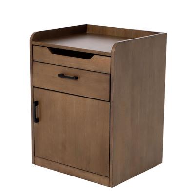 China IVY-G06 Modern Modern Furniture MDF Bedside Table With Wooden Drawer Bedside Table for sale