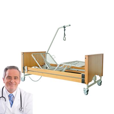 China Hospital Bed Best Selling Imported Wood Panel 5 Function Bed Electric Home Nursing Bed for sale