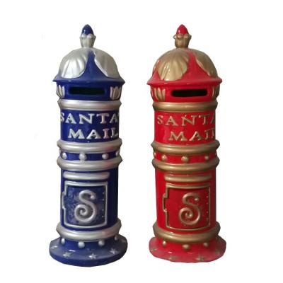 China Water Proof Fiberglass Santa Mail Box Christmas Letter Wish170cm Mailbox for sale