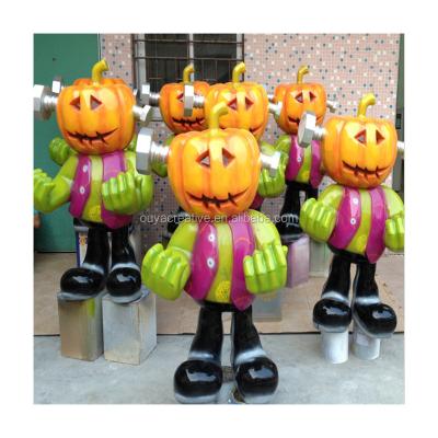 China Water proof best selling fiberglass pumpkin head is a great pumpkin suitable for Halloween for sale