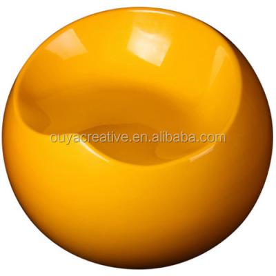 China Best Popular Storage Leisure Apple Shape Fiberglass Stool For Kids Playground for sale