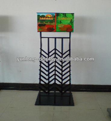 China Metal Metal Staggered Tile Display Racks For Building Material Store for sale