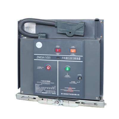 China vacuum circuit breakers vcb 12kv 1250A 3 pole medium and high voltage products for handcart type container mechanism chassis 31.5KA for sale