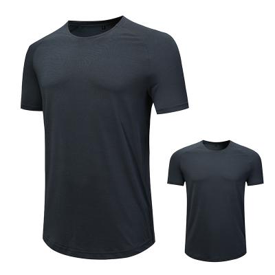 China New Men's Gymwear Breathable T-shirts Fitness Sports High Elastic Tee for sale