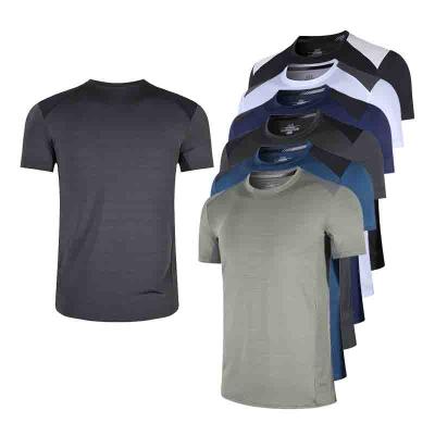 China Anti-Wrinkle O Neck Men's T-shirts Short Sleeves Fitness Gymwear Workout Quick Dry Sports Shirts Custom Wholesale For Men for sale