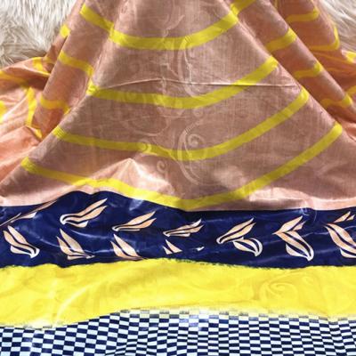 China Colorful african fabric color and design color can be customized color and cotton material 100% cotton lace for sale