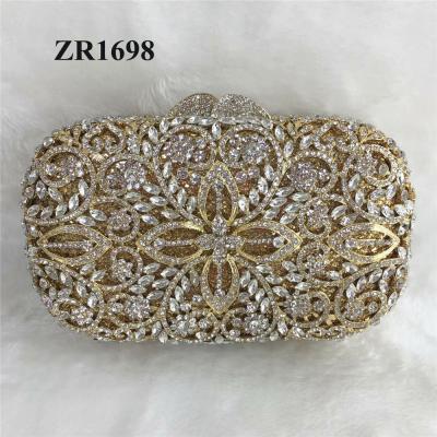 China ZR1698 Handmade African Nigerian Party Lady Fashion Evening Clutch Bag Small Crystal Lady Party Shopping Bag for sale