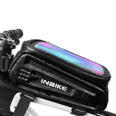 China INBIKE Waterproof Bicycle Bike Phone Bag Handlebar Front Bag With Touch Screen Waterproof Frame for sale