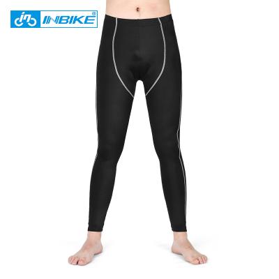 China INBIKE Outdoor Sports Antibacterial 3D Elastic Breathable Tight High Cut Padded Mens Tights Cycling Pants for sale