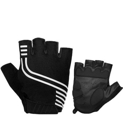 China INBIKE Thoughtful Designed Reflective Bike Half Finger Unisex Sublimation Polyester Recycling Gloves for sale