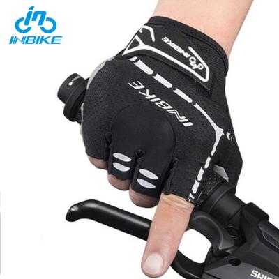 China INBIKE Cycling Gloves Polyester Hand Bike Gloves Half Finger Washable Breathable Reflective Fitness for sale