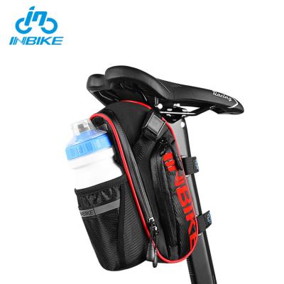 China Bicycle Quick Tail Water Bottle Holder Travel Riding Design INBIKE Seat Bike Saddle Bag Waterproof for sale