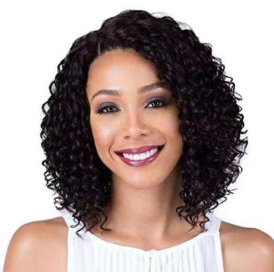 China Factory Quality Body Wave Straight Hair Short Curly Silky Part Hairpiece Afro Wigs Synthetic Hair Wigs for sale