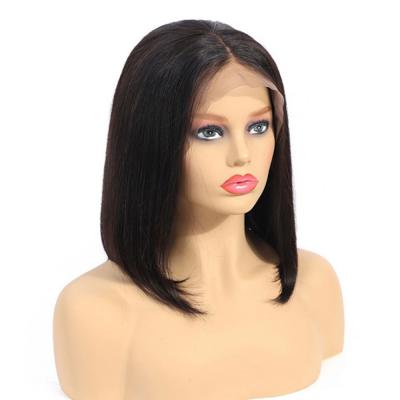 China Wholesale 13*4 Wave Silky Straight Hair Bob Style Short Human Hair Wigs Colors Brazilian Lace Front Wigs Customized For Black Women for sale