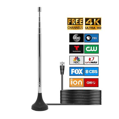 중국 HDTV 실내 디지털 TV 안테나 DVB-T2 안테나디지털 TV 텔레스코픽 안테나 마그네틱 마운트 + tv 공중용 확장 막대 판매용