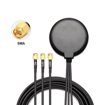 Cina 4G wifi GPS 3 in 1 Antenna esterna impermeabile Antenna combinata 3M base adesiva combo aerea antenna combinata esterna in vendita