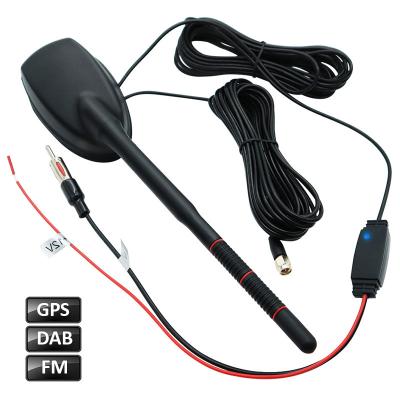 Cina High Gain 20dB GPS Vehicle Antenna FM AM DAB Radio Amplifier Car Combination Antenna Suitable for Most Vehicles in vendita