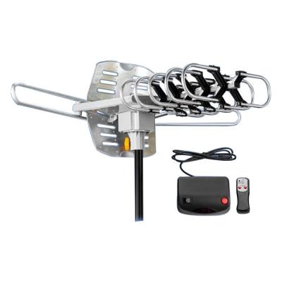 China Motorized Yagi UHF Amplified Digital HDTV Antenna With 360 Degree Rotation for sale