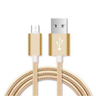 China Durable Multi Colors 2A Mobile Phone Braided Micro Type C USB Charger Cable For Android IOS Phone for sale